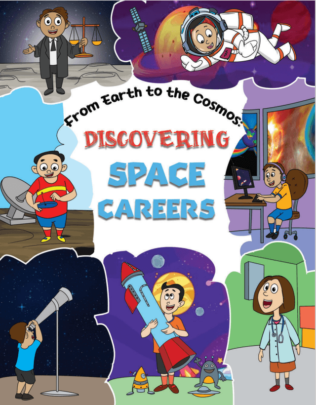 Discovering Space Careers Comic Book Cover