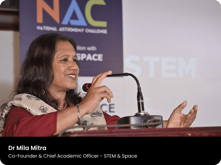 Dr Mila Mitra speaking at conference